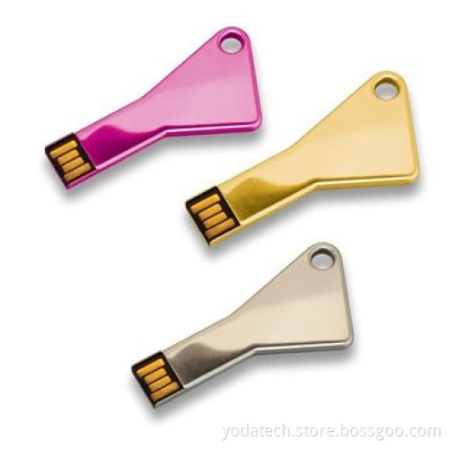 Key-shaped USB flash drives, made of aluminum/stainless steel